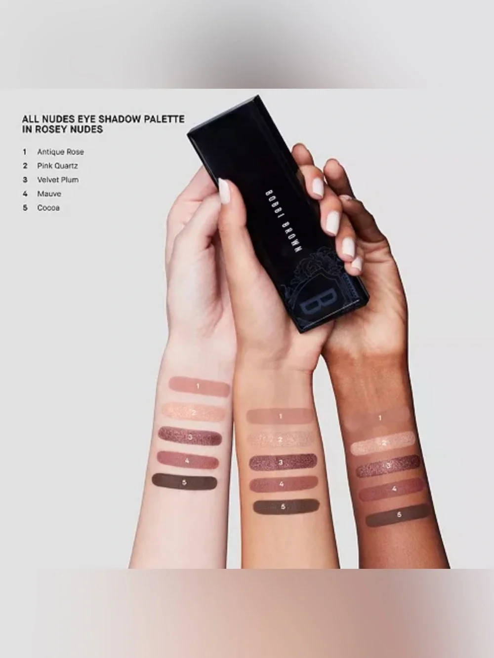 New BOBBI BROWN ROSEY NUDES EYE SHADOW PALETTE